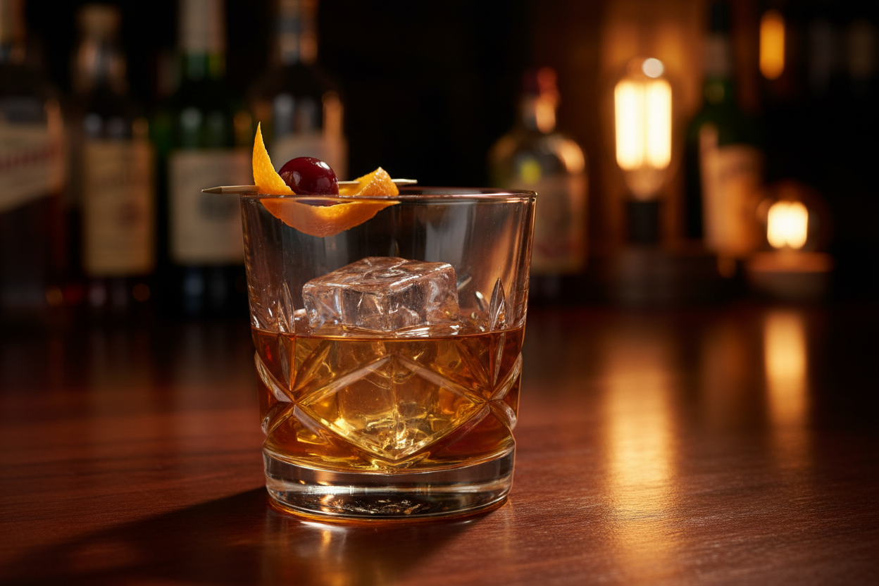 Old fashioned Whiskey Cocktail